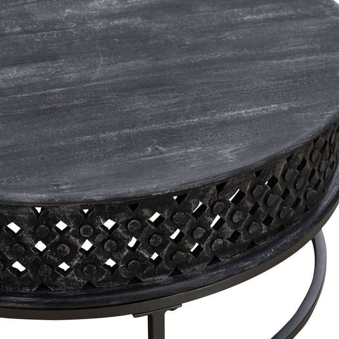 Stella Accent Cocktail Table in Chalkboard Black EST SHIP TIME APPX 4 WEEKS - Furniture 4 Less (Jacksonville, NC)