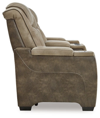 Next-Gen DuraPella Power Reclining Loveseat with Console - Furniture 4 Less (Jacksonville, NC)
