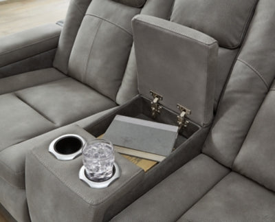 Next-Gen DuraPella Power Reclining Loveseat with Console - Furniture 4 Less (Jacksonville, NC)