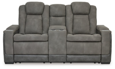 Next-Gen DuraPella Power Reclining Loveseat with Console - Furniture 4 Less (Jacksonville, NC)