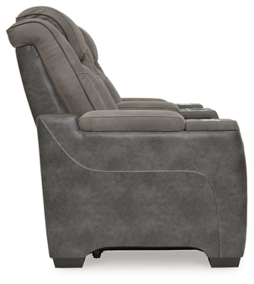 Next-Gen DuraPella Power Reclining Loveseat with Console - Furniture 4 Less (Jacksonville, NC)