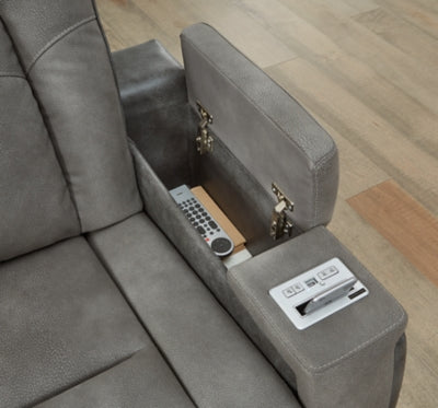Next-Gen DuraPella Power Reclining Loveseat with Console - Furniture 4 Less (Jacksonville, NC)