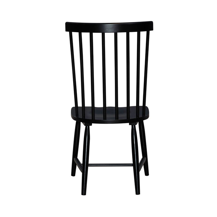 Liberty Furniture Capeside Cottage Spindle Back Side Chair (Set of 2) in Royal Black - Furniture 4 Less (Jacksonville, NC)