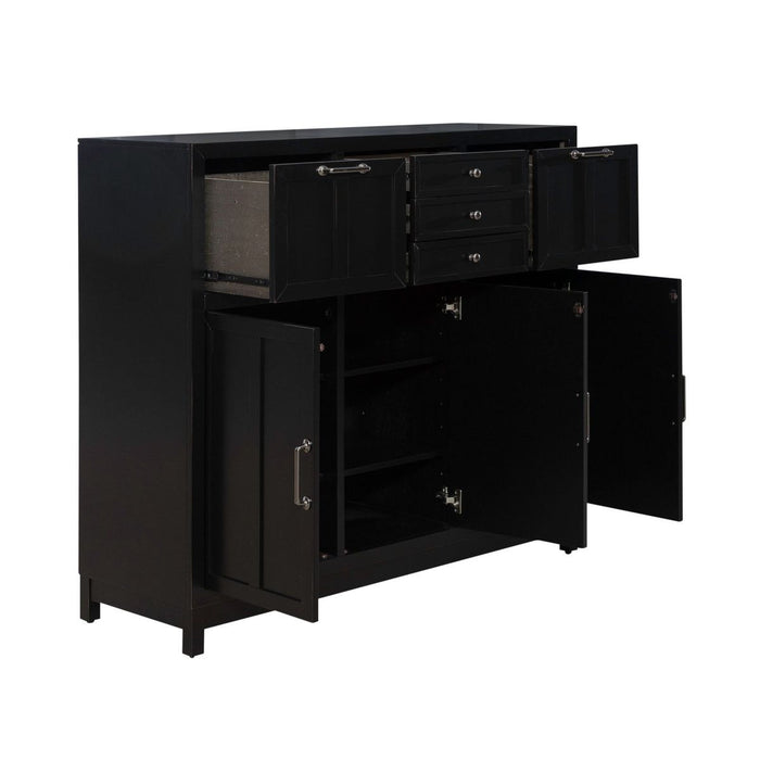 Liberty Furniture Capeside Cottage Buffet in Royal Black - Furniture 4 Less (Jacksonville, NC)