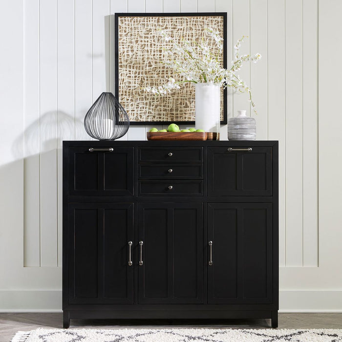 Liberty Furniture Capeside Cottage Buffet in Royal Black - Furniture 4 Less (Jacksonville, NC)