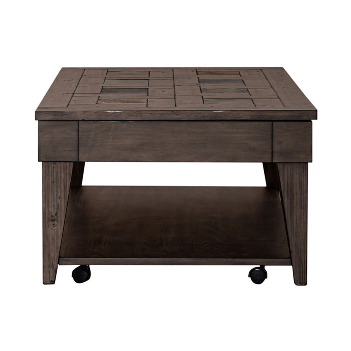 Arrowcreek Lift Top Cocktail Table in Weathered Stone - Furniture 4 Less (Jacksonville, NC)