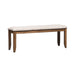 Santa Rosa II Upholstered Bench in Antique Honey - Furniture 4 Less (Jacksonville, NC)