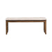 Santa Rosa II Upholstered Bench in Antique Honey - Furniture 4 Less (Jacksonville, NC)