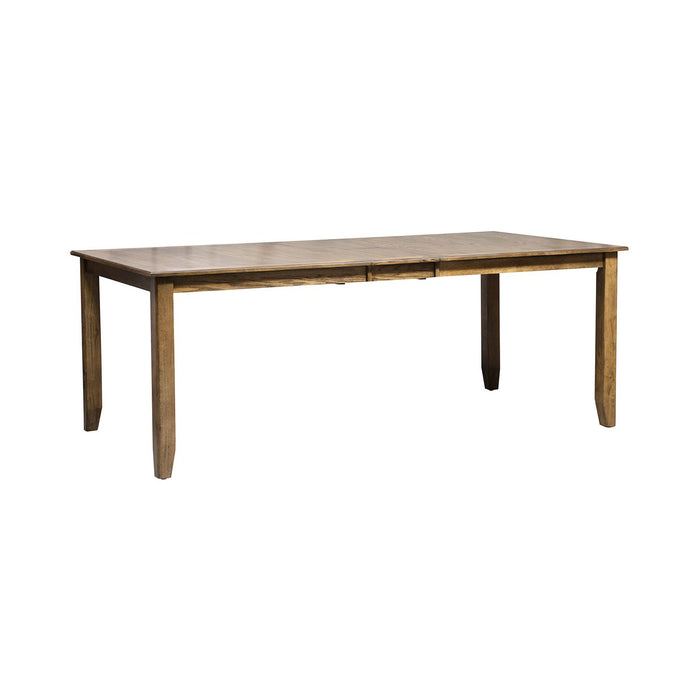 Santa Rosa II Rectangular Leg Table in Antique Honey - Furniture 4 Less (Jacksonville, NC)