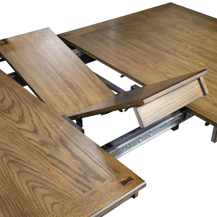 Santa Rosa II Rectangular Leg Table in Antique Honey - Furniture 4 Less (Jacksonville, NC)