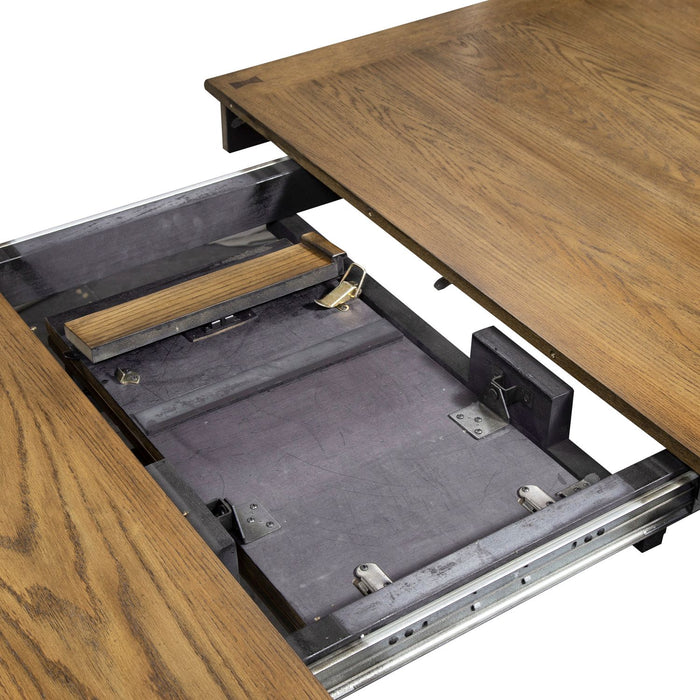 Santa Rosa II Rectangular Leg Table in Antique Honey - Furniture 4 Less (Jacksonville, NC)