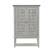 River Place Bar Cabinet in Riverstone White & Tobacco EST SHIP TIME APPX 4 WEEKS - Furniture 4 Less (Jacksonville, NC)