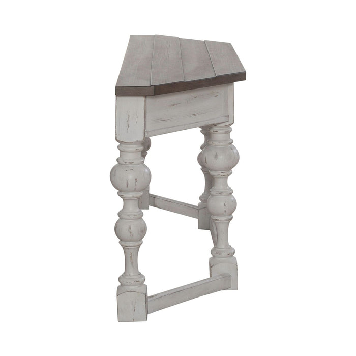 Liberty Furniture River Place Accent Console Table in Riverstone White & Tobacco EST SHIP TIME APPX 4 WEEKS - Furniture 4 Less (Jacksonville, NC)