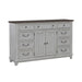 River Place 9 Drawer Dresser in Riverstone White and Tobacco - Furniture 4 Less (Jacksonville, NC)