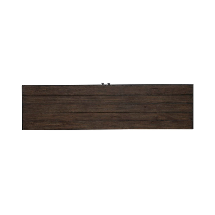River Place 9 Drawer Dresser in Riverstone White and Tobacco - Furniture 4 Less (Jacksonville, NC)
