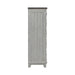 River Place 6 Drawer Chest in Riverstone White and Tobacco - Furniture 4 Less (Jacksonville, NC)