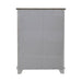 River Place 6 Drawer Chest in Riverstone White and Tobacco - Furniture 4 Less (Jacksonville, NC)