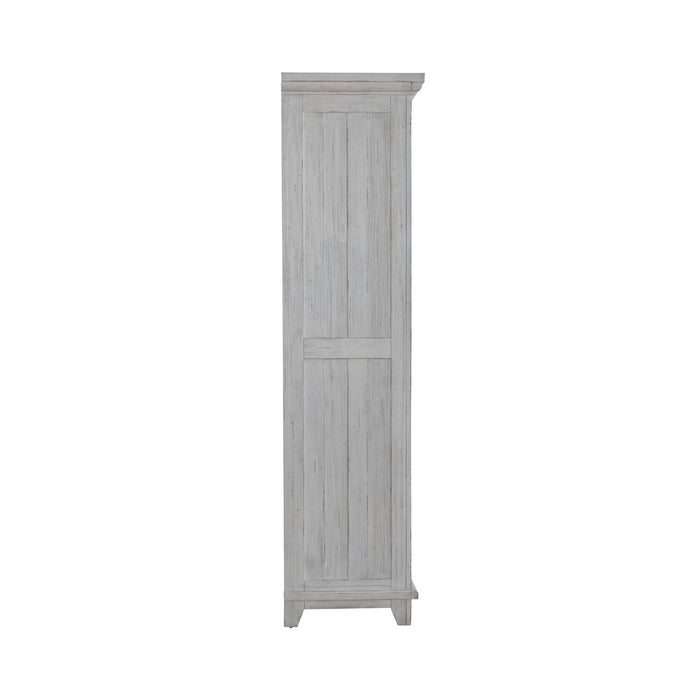 River Place Armoire in Riverstone White and Tobacco - Furniture 4 Less (Jacksonville, NC)