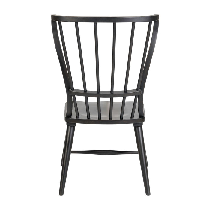 River Place Windsor Back Side Chair - Black (RTA) - Furniture 4 Less (Jacksonville, NC)