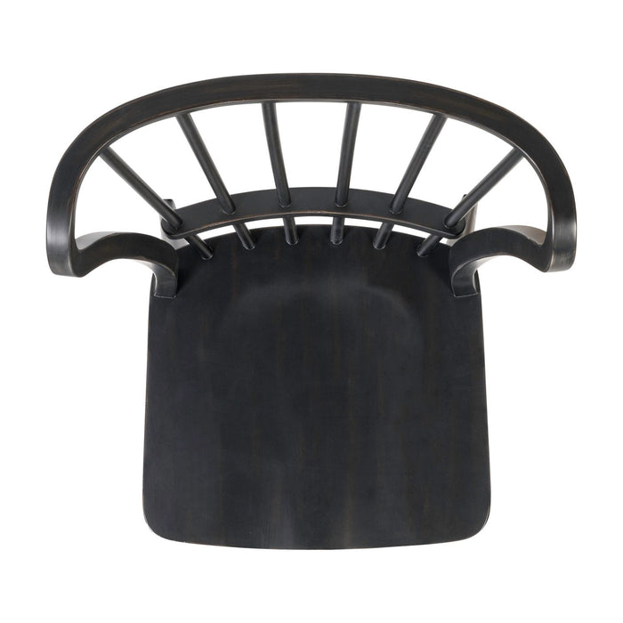 River Place Windsor Back Side Chair - Black (RTA) - Furniture 4 Less (Jacksonville, NC)