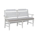 River Place Panel Back Bench in Riverstone White & Tobacco - Furniture 4 Less (Jacksonville, NC)