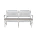 River Place Panel Back Bench in Riverstone White & Tobacco - Furniture 4 Less (Jacksonville, NC)