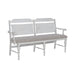 River Place Panel Back Bench in Riverstone White & Tobacco - Furniture 4 Less (Jacksonville, NC)