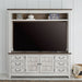 Liberty Furniture River Place Entertainment Console in Riverstone White/Tobacco - Furniture 4 Less (Jacksonville, NC)
