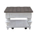 Liberty Furniture River Place Cocktail Table in Riverstone White & Tobacco - Furniture 4 Less (Jacksonville, NC)