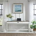 Liberty Furniture River Place Console Bar Table in Riverstone White & Tobacco - Furniture 4 Less (Jacksonville, NC)