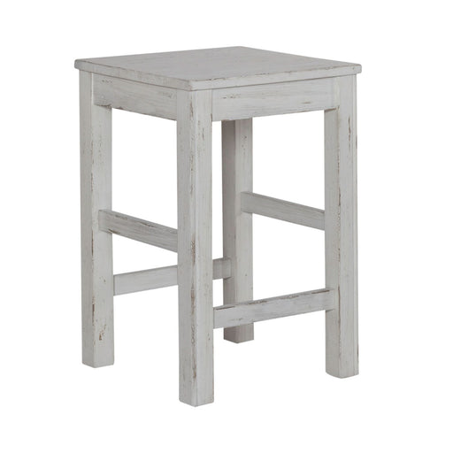 River Place Console Stool in Riverstone White & Tobacco - Furniture 4 Less (Jacksonville, NC)