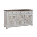 River Place Accent Server in Riverstone White & Tobacco - Furniture 4 Less (Jacksonville, NC)