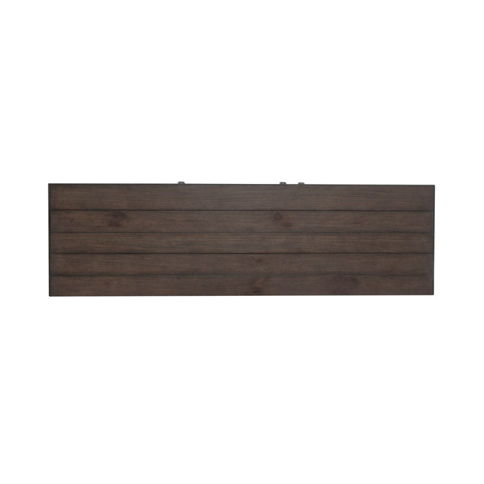 River Place Accent Server in Riverstone White & Tobacco - Furniture 4 Less (Jacksonville, NC)