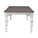 River Place Rectangular Leg Table in Riverstone White & Tobacco - Furniture 4 Less (Jacksonville, NC)