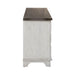 River Place Entertainment Console in Riverstone White/Tobacco - Furniture 4 Less (Jacksonville, NC)