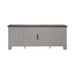 River Place Entertainment Console in Riverstone White/Tobacco - Furniture 4 Less (Jacksonville, NC)