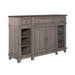 River Place Breakfront Server in Riverstone Gray & Tobacco - Furniture 4 Less (Jacksonville, NC)