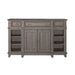 River Place Breakfront Server in Riverstone Gray & Tobacco - Furniture 4 Less (Jacksonville, NC)