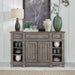Liberty Furniture River Place Breakfront Server in Riverstone Gray & Tobacco - Furniture 4 Less (Jacksonville, NC)