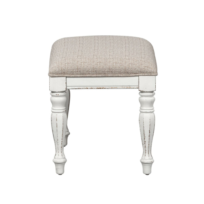 Magnolia Manor Accent Bench in Antique White - Furniture 4 Less (Jacksonville, NC)