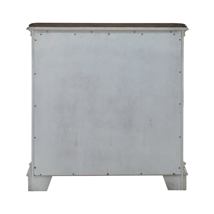 Magnolia Manor Accent Cabinet in Antique White & Weathered Bark EST SHIP TIME APPX 4 WEEKS - Furniture 4 Less (Jacksonville, NC)