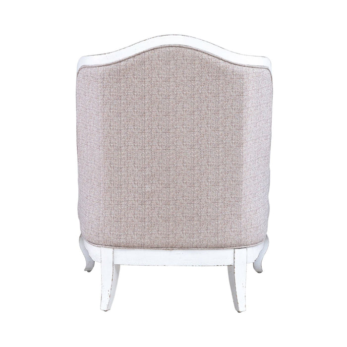 Magnolia Manor Upholstered Accent Chair in Antique White - Furniture 4 Less (Jacksonville, NC)