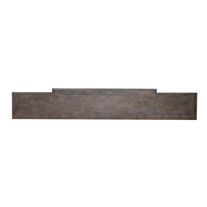 Magnolia Manor 72 Inch Hall Console Table in Antique White Base w/ Weathered Bark Tops - Furniture 4 Less (Jacksonville, NC)