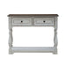Magnolia Manor Hall Console in Antique White & Weathered Bark EST SHIP TIME APPX 4 WEEKS - Furniture 4 Less (Jacksonville, NC)