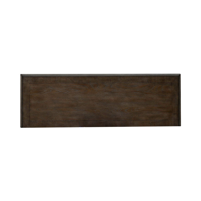 Magnolia Manor Hall Console in Antique White & Weathered Bark EST SHIP TIME APPX 4 WEEKS - Furniture 4 Less (Jacksonville, NC)
