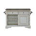 Magnolia Manor Bar Cart in Antique White & Weathered Bark EST SHIP TIME APPX 4 WEEKS - Furniture 4 Less (Jacksonville, NC)