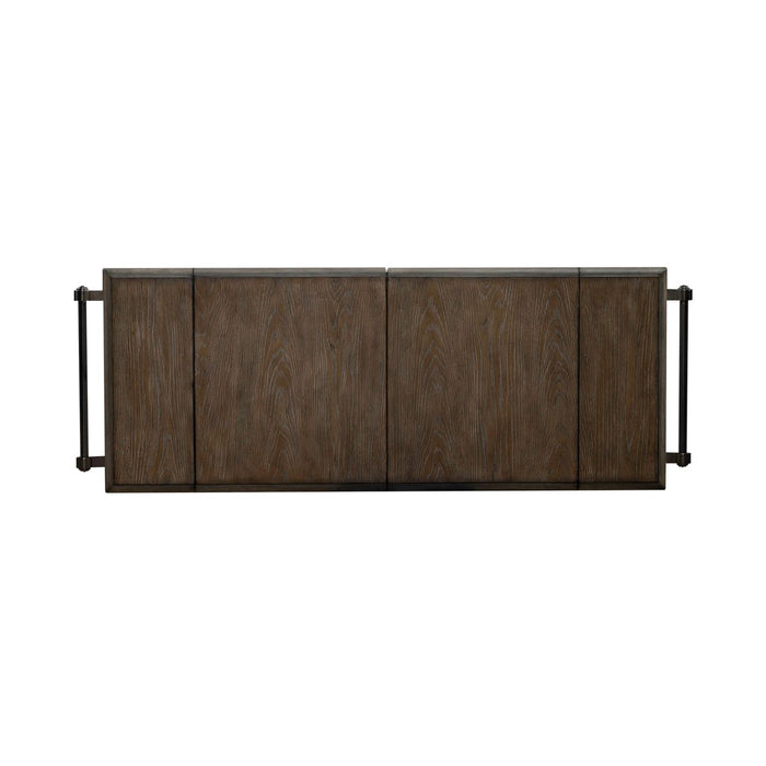Magnolia Manor Bar Cart in Antique White & Weathered Bark EST SHIP TIME APPX 4 WEEKS - Furniture 4 Less (Jacksonville, NC)