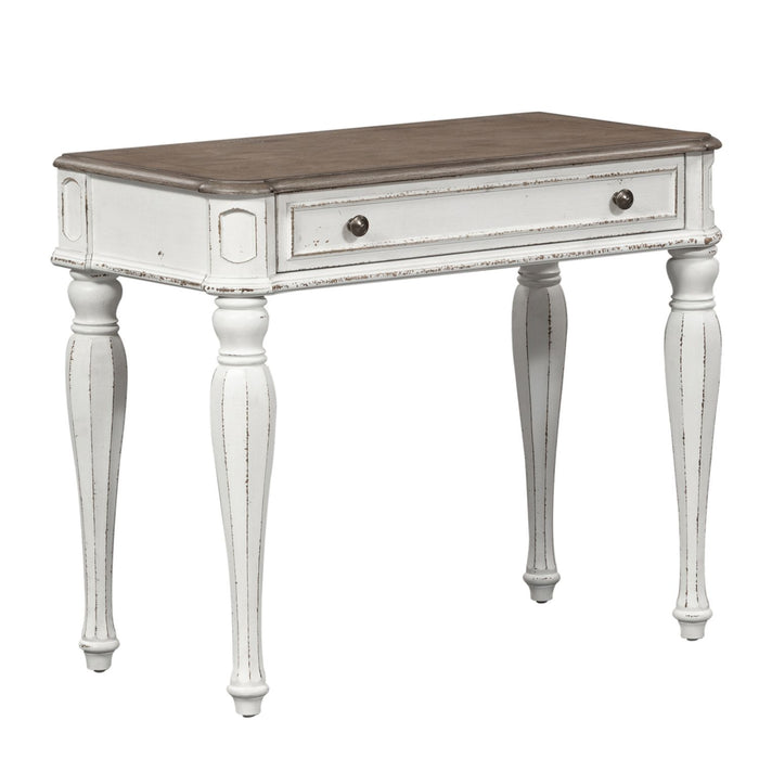 Magnolia Manor Accent Vanity Desk in Antique White - Furniture 4 Less (Jacksonville, NC)
