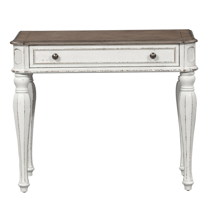 Magnolia Manor Accent Vanity Desk in Antique White - Furniture 4 Less (Jacksonville, NC)