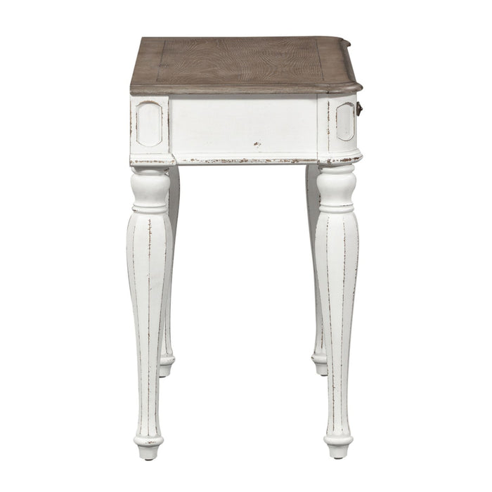 Magnolia Manor Accent Vanity Desk in Antique White - Furniture 4 Less (Jacksonville, NC)